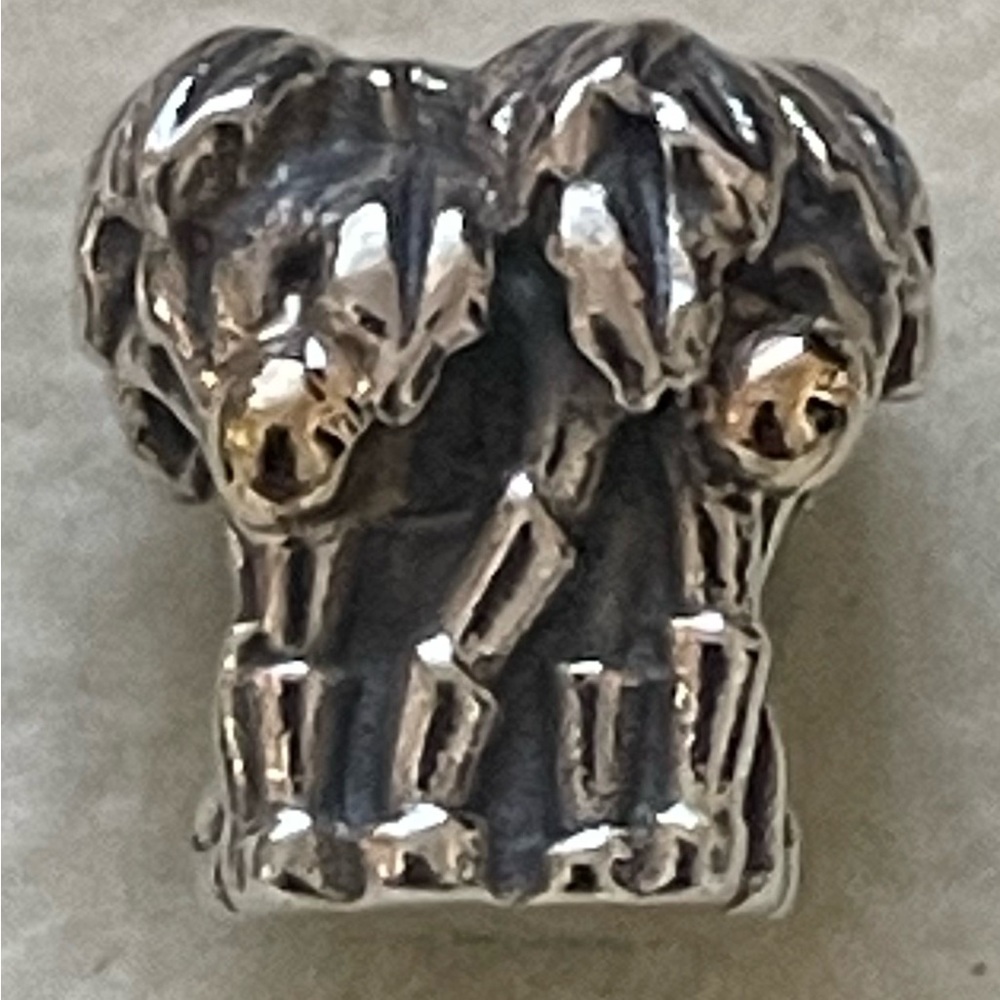 Vintage Retired Pandora Palm Tree with Coconut Charm
